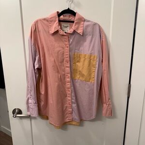 Abercrombie & Fitch Pink Button-Up Shirt